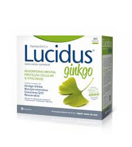 Lucidus Ginko - 30 Ampolas - Farmodietica 